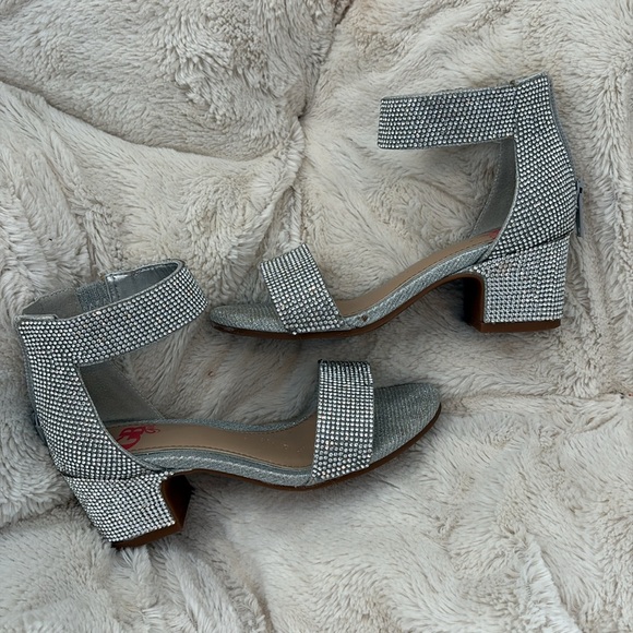 Silver Rhinestone Sandals - Picture 3 of 3